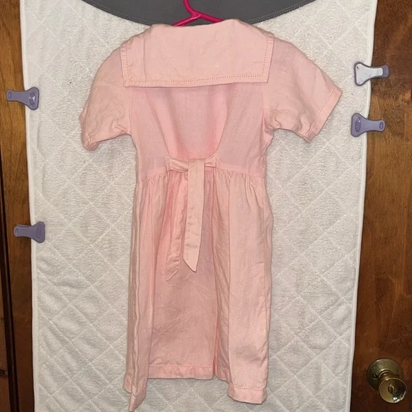 Hanna Andersson Vintage Pink Linen Dress - Picture 7 of 9